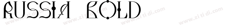 Russia Bold字体转换